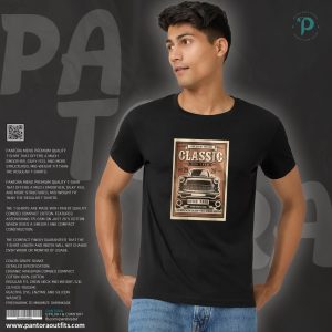 Black Classic Printed T-Shirt
